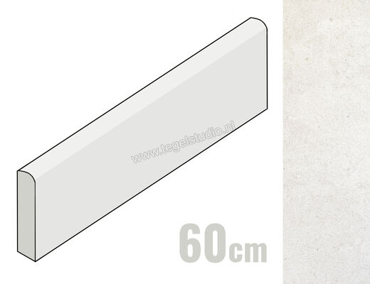 Keraben Beauval Blanco 8x60 cm Plint Mat Vlak Naturale GEDRQ000 | 265616