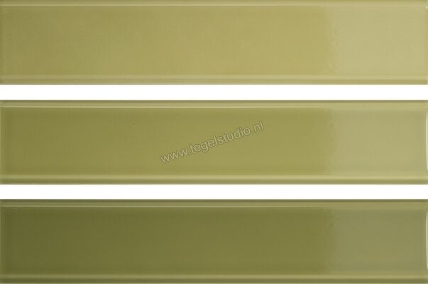 Quintessenza Tinte Verde 5x25 cm Wandtegel Glanzend Vlak Lucido TNT110L | 265941