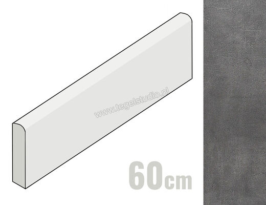  Topcollection Metropolis Antracite 7.5x60 cm Plint Mat Vlak Naturale CVSLMTAN60 | 266421