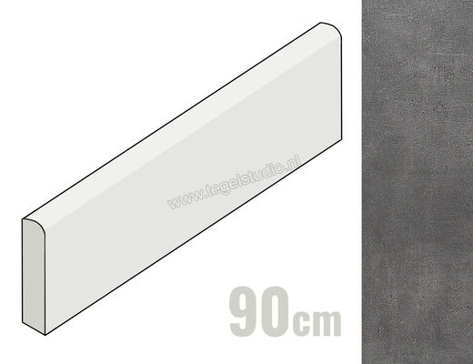  Topcollection Metropolis Antracite 7.5x90 cm Plint Mat Vlak Naturale CVSLMTAN90 | 266424