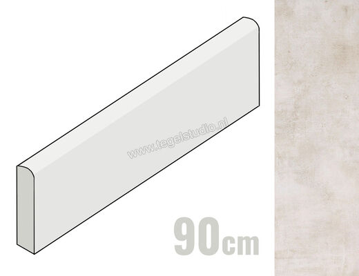  Topcollection Metropolis Avorio 7.5x90 cm Plint Mat Vlak Naturale CVSLMTAV90 | 266433