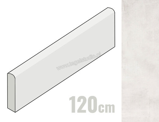  Topcollection Metropolis Bianco 7.5x120 cm Plint Mat Vlak Naturale CVSLMTB120 | 266436