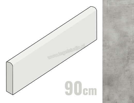  XL Style Metropolis Grigio 7.5x90 cm Plint Mat Vlak Naturale CVSLMTG90 | 266451