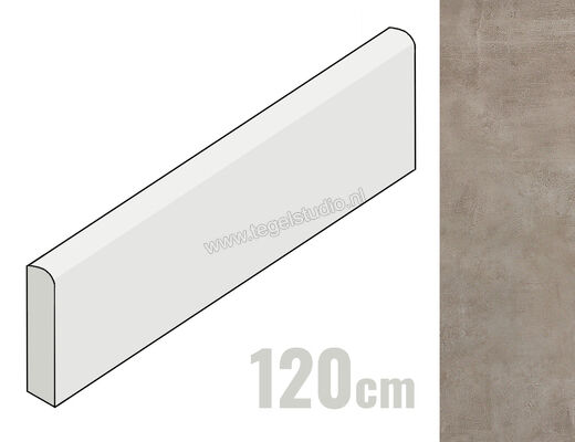  Topcollection Metropolis Tortora 7.5x120 cm Plint Mat Vlak Naturale CVSLMTT120 | 266454