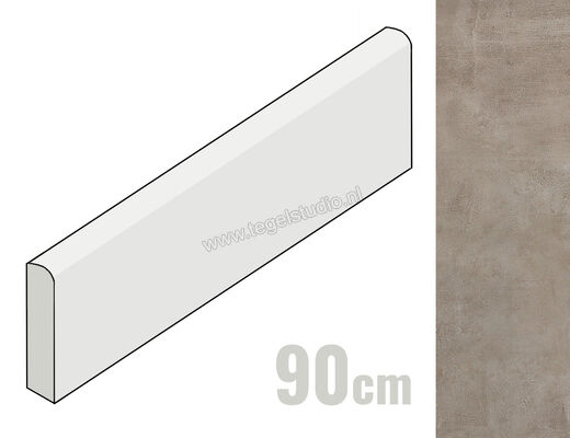  Topcollection Metropolis Tortora 7.5x90 cm Plint Mat Vlak Naturale CVSLMTT90 | 266460
