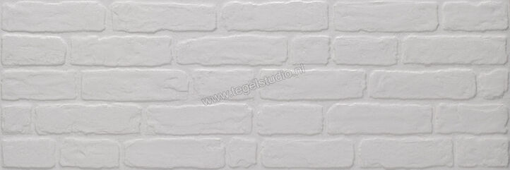 Keraben Wall Brick White 30x90 cm Wandtegel Mat Gestructureerd Naturale KKHPG000 | 267441