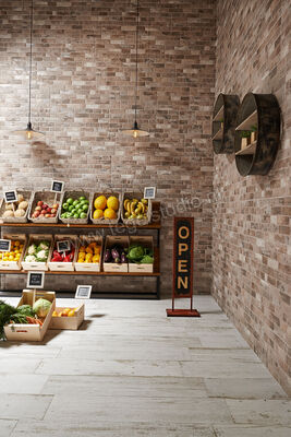  Keraben Wall Brick Old Cotto 30x90 cm Wandtegel Mat Gestructureerd Naturale KKHPG02O | 267483