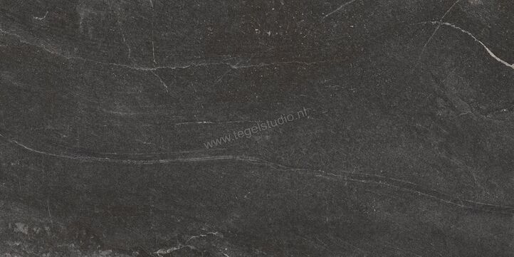 Keraben Idyllic Aura Black 60x120 cm Vloertegel / Wandtegel Vecchio Mat Vlak Naturale P0003933 | 268074