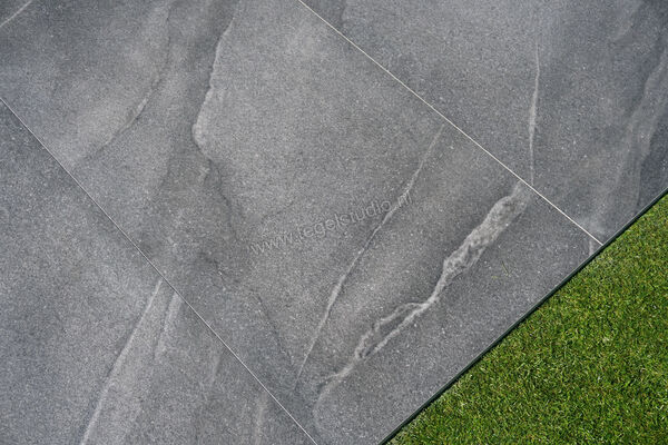  XL Style Atmos Outdoor Charcoal 60x120x2 cm Terrastegel Mat Gestructureerd Naturale CVATMCC612R | 270429