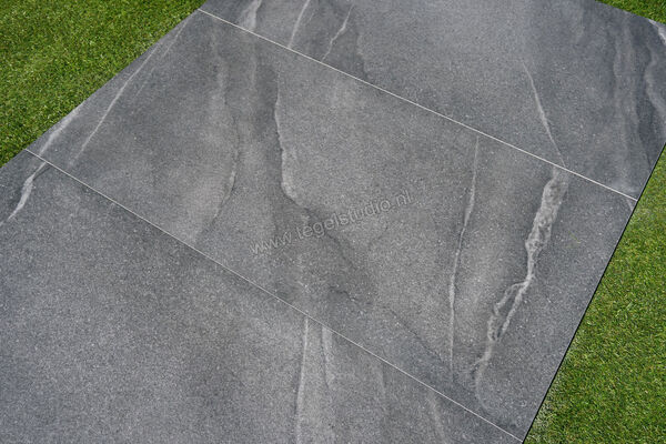  XL Style Atmos Outdoor Charcoal 60x120x2 cm Terrastegel Mat Gestructureerd Naturale CVATMCC612R | 270432