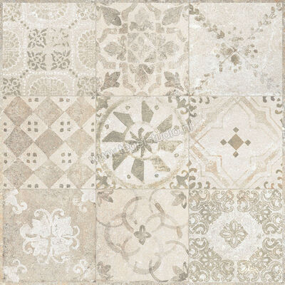  Sichenia Chateaux Outdoor Taupe 60x60x2 cm Terrastegel Decoro Cementine Mat Gestructureerd Grip CV0182182 | 270489