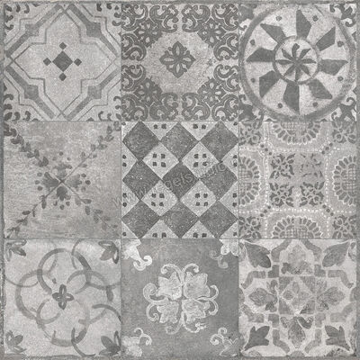  Sichenia Chateaux Outdoor Antracite 60x60x2 cm Terrastegel Decoro Cementine Mat Gestructureerd Grip CV0182184 | 270498