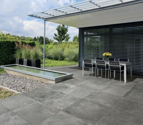  Sichenia Chateaux Outdoor Antracite 90x90x2 cm Terrastegel Mat Gestructureerd Grip CV0182214 | 270669