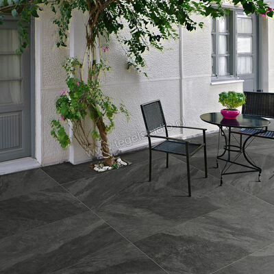 XL Style Interior Stone Outdoor Nero 60x120x2 cm Terrastegel Mat Gestructureerd Naturale IntStone TPN60120 | 271917