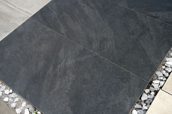  Topcollection Interior Stone Outdoor Nero 60x120x2 cm Terrastegel Mat Gestructureerd Naturale IntStone TPN60120 | 271941