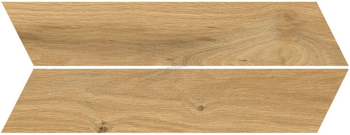  Sichenia Parkett Thun 9.7x53 cm Vloertegel / Wandtegel Chevron Mat Gestructureerd Naturale CV0196102 | 272454