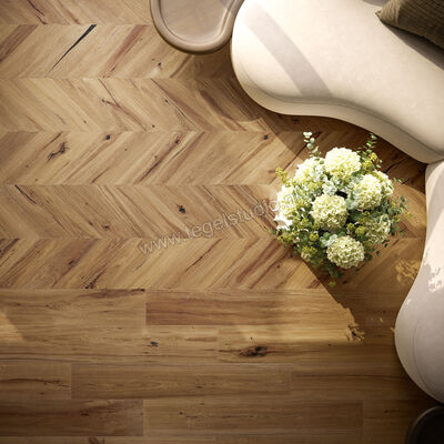  Sichenia Parkett Graz 9.7x53 cm Vloertegel / Wandtegel Chevron Mat Gestructureerd Naturale CV0196104 | 272469