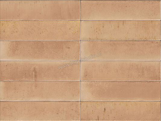 Marazzi Lume Pink 6x24 cm Decor Glanzend Gestructureerd Lux MA9Q | 272667