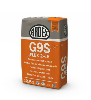 Ardex G9S FLEX 2-15 Flex-Mortel snel 12,5 Kg Papieren Zak Antraciet 19556 | 273816