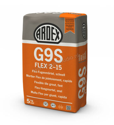 Ardex G9S FLEX 2-15 Flex-Mortel snel 5 Kg Papieren Zak Grijs 19542 | 273831