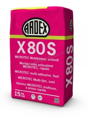 Ardex X 80 S Microtec Multilijm 15 Kg Papieren Zak 42151 | 273849