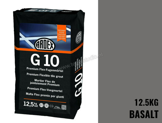 Ardex G10 Flex-Voegmortel Premium 12,5 Kg Papieren Zak Basalt 37379 | 274146