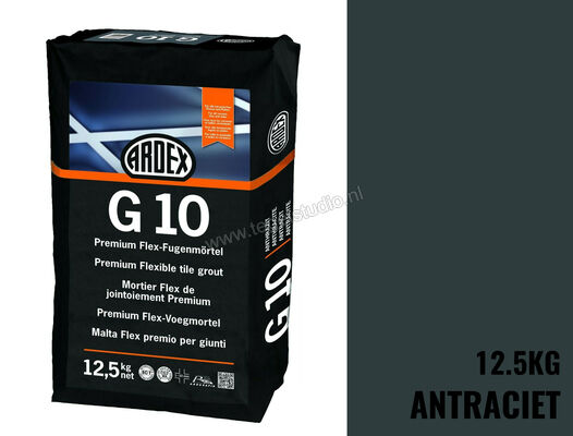 Ardex G10 Flex-Voegmortel Premium 12,5 Kg Papieren Zak Antraciet 37380 | 274149