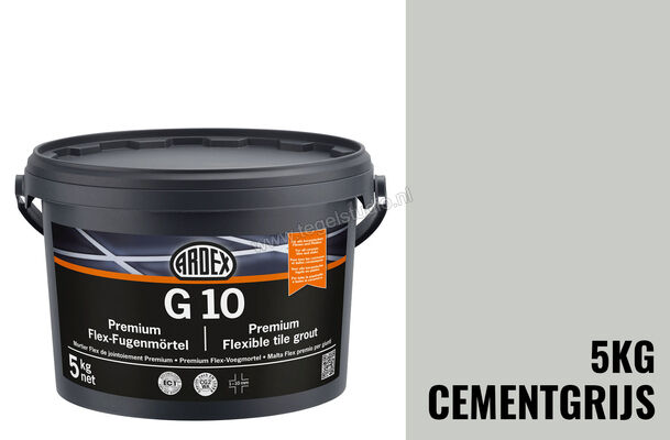 Ardex G10 Flex-Voegmortel Premium 5 Kg Emmer Cementgrijs 32519 | 274179