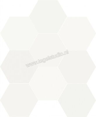 Dune Ceramica Chicago White Cotton 21.5x25 cm Vloertegel / Wandtegel Exa Mat Vlak Naturale 188270 | 279303