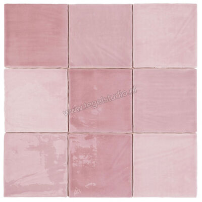 Dune Ceramica Tabarca Rosa 15x15 cm Decor Glanzend Gestructureerd Gloss 188246 | 280638