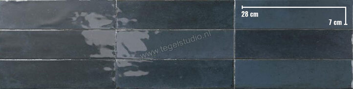  Dune Ceramica Agadir Lago 7x28 cm Wandtegel NP Shiny Structured Gloss 188548N | 281604