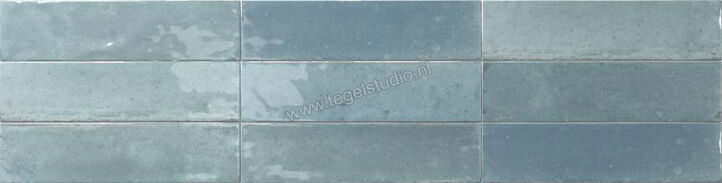  Dune Ceramica Agadir Agua 7x28 cm Wandtegel NP Shiny Structured Gloss 188549N | 281607