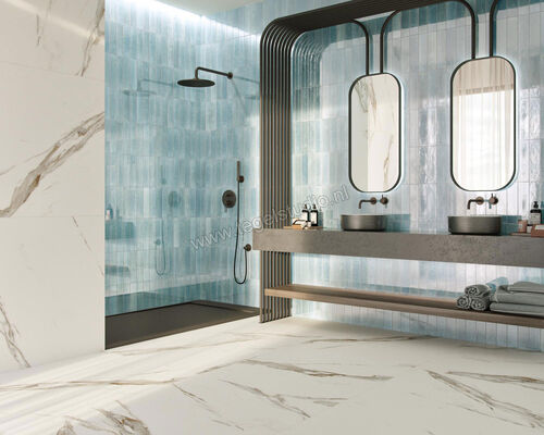  Dune Ceramica Agadir Agua 7x28 cm Wandtegel NP Shiny Structured Gloss 188549N | 281616
