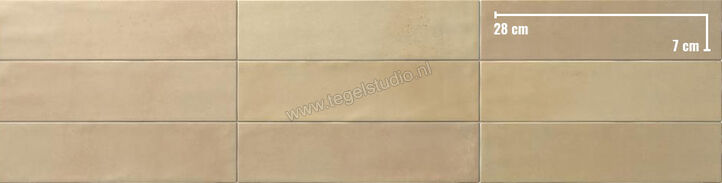 Dune Ceramica Agadir Cotto Claro Mate 7x28 cm Vloertegel / Wandtegel Mat Gestructureerd Naturale 188550 | 281628