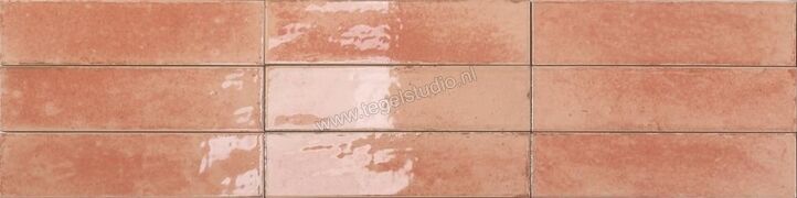 Dune Ceramica Agadir Amaranto 7x28 cm Wandtegel Glanzend Gestructureerd Shiny 188760 | 281754