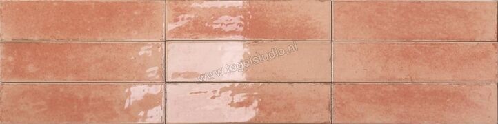  Dune Ceramica Agadir Amaranto 7x28 cm Wandtegel NP Shiny Structured Gloss 188760N | 281754