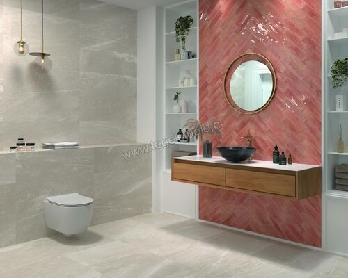  Dune Ceramica Agadir Amaranto 7x28 cm Wandtegel NP Shiny Structured Gloss 188760N | 281757