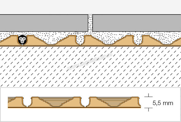 Schlüter Systems DITRA-HEAT-PS Zelfklevende ontkoppeling 1 Stuk (Mat) = 0,78 m² Sterkte: 5,5 mm Breedte: 980 mm Lengte: 0,8 m DHPS5MA | 282720