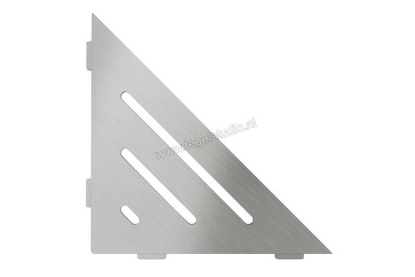 Schlüter Systems SHELF-E-S1 Planchet Wave Roestvast staal geborsteld EB - Roestvast staal geborsteld Sterkte: 210 mm Breedte: 210 mm SES1D10EB | 285210