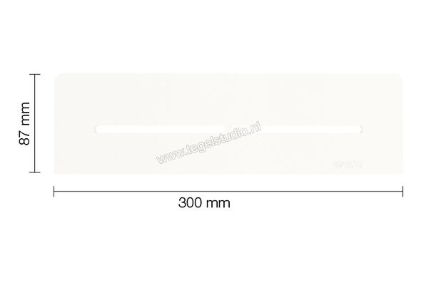  SchlÃ¼ter Systems SHELF-N-S1 Planchet Pure Aluminium MBW - structuur-gecoat zuiver wit mat Sterkte: 300 mm Breedte: 87 mm SNS1D7MBW | 286548