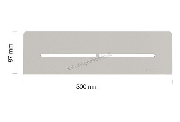 Schlüter Systems SHELF-N-S1 Planchet Pure Aluminium TSBG - structuur-gecoat beigegrijs Sterkte: 300 mm Breedte: 87 mm SNS1D7TSBG | 286566