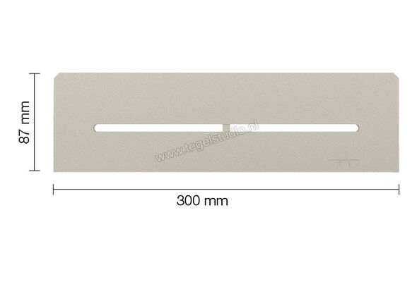 Schlüter Systems SHELF-N-S1 Planchet Pure Aluminium TSC - structuur-gecoat crème Sterkte: 300 mm Breedte: 87 mm SNS1D7TSC | 286575