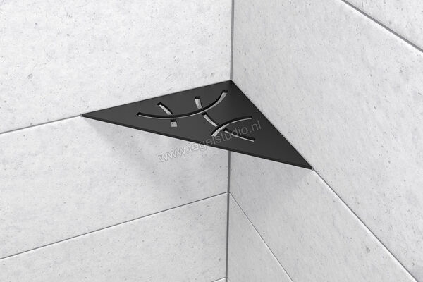  SchlÃ¼ter Systems SHELF-E-S1 Planchet Curve Aluminium MGS - structuur-gecoat grafietzwart mat Sterkte: 210 mm Breedte: 210 mm SES1D6MGS | 287034
