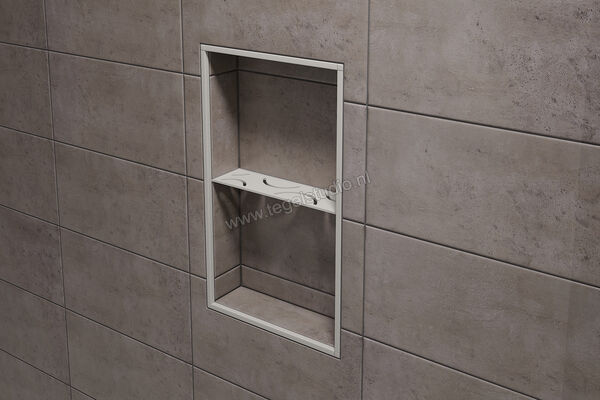  SchlÃ¼ter Systems SHELF-N-S1 Planchet Curve Aluminium TSBG - structuur-gecoat beigegrijs Sterkte: 300 mm Breedte: 87 mm SNS1D6TSBG | 287382