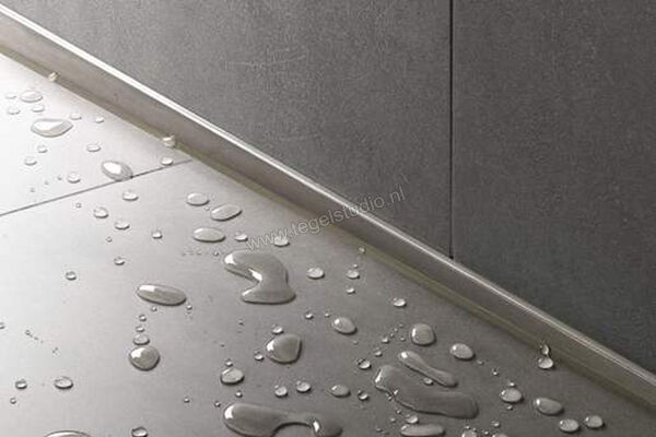  Schlüter Systems SHOWERPROFILE-S Afschotprofiel Roestvast Staal V4A zuiver wit mat Sterkte: 10 mm Lengte: 1,6 m SPSB100MBW/160 | 288255
