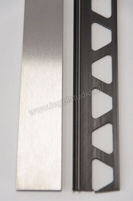  Schlüter Systems SHOWERPROFILE-S Afschotprofiel Roestvast Staal V4A zuiver wit mat Sterkte: 5 mm Lengte: 1,6 m SPSA50MBW/160 | 288261