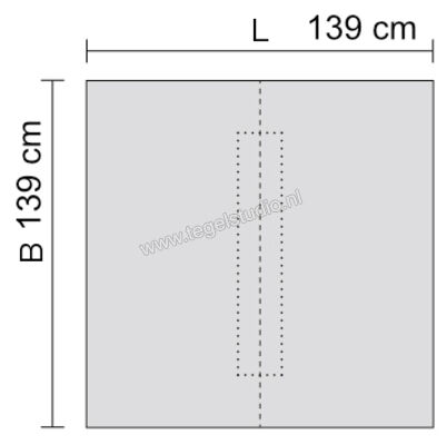 Schlüter Systems KERDI-SHOWER-LT Hellingsplaat voor lijnafvoergoot, wandversie vierkant polystyreen Sterkte: 36 mm Breedte: 1390 mm Lengte: 1,39 m KSLT1395 | 288908