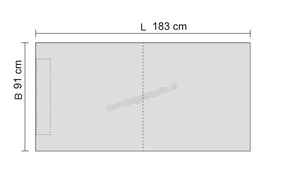 Schlüter Systems KERDI-SHOWER-LTS Hellingsplaat voor lijnafvoergoot, wandversie korte zijde polystyreen Sterkte: 58 mm Breedte: 1830 mm Lengte: 0,91 m KSLT915/1830S | 288941
