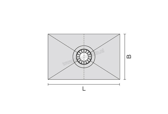 Schlüter Systems KERDI-SHOWER-T Hellingsplaat voor centrale afvoer polystyreen Sterkte: 32 mm Breedte: 1220 mm Lengte: 1,83 m KST1220/1830 | 289007