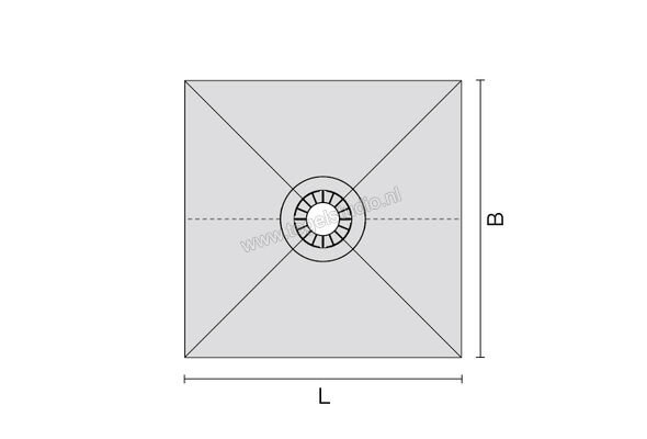 Schlüter Systems KERDI-SHOWER-TT Hellingsplaat voor centrale afvoer polystyreen Sterkte: 25 mm Breedte: 1220 mm Lengte: 0,91 m KST915/1220BF | 289082